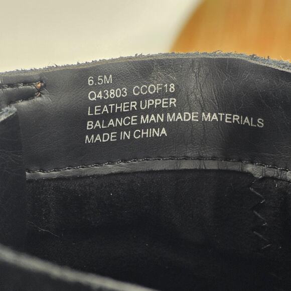 Korks Boots Womens Size 6.5 Black Leather Suede Ankle Chelsea Side Zip Q43803 - Picture 16 of 16